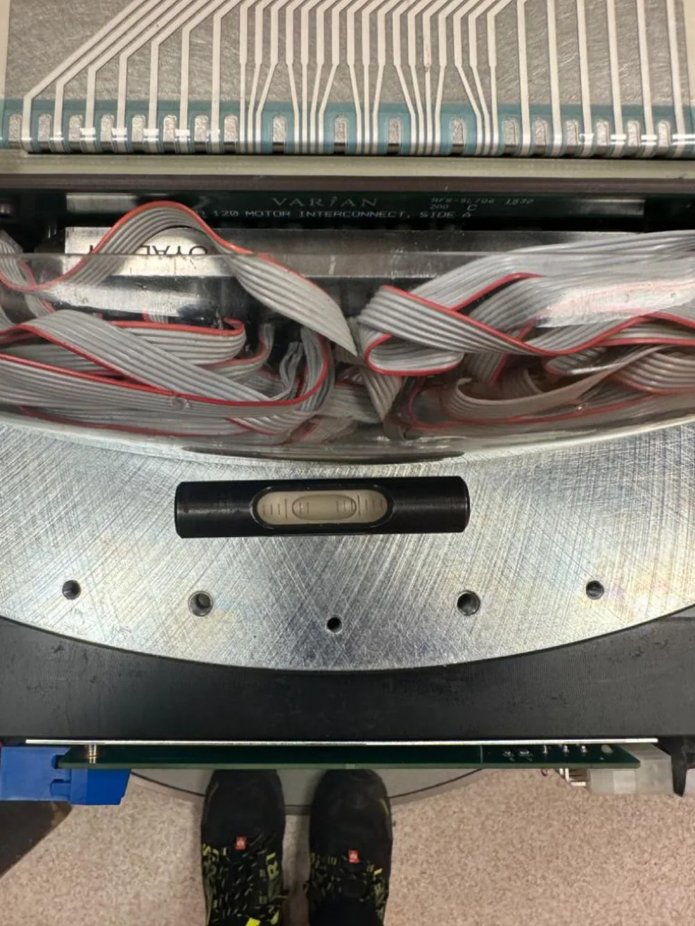 Equipment cable and connection detail — INI Group Hospital, Rome, Italy