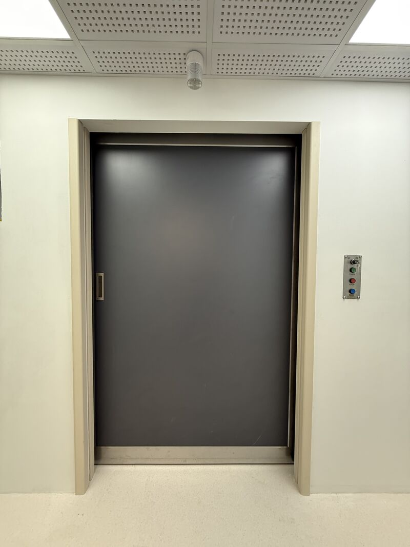 Installed LINAC room door at Istanbul Beykent University Hospital
