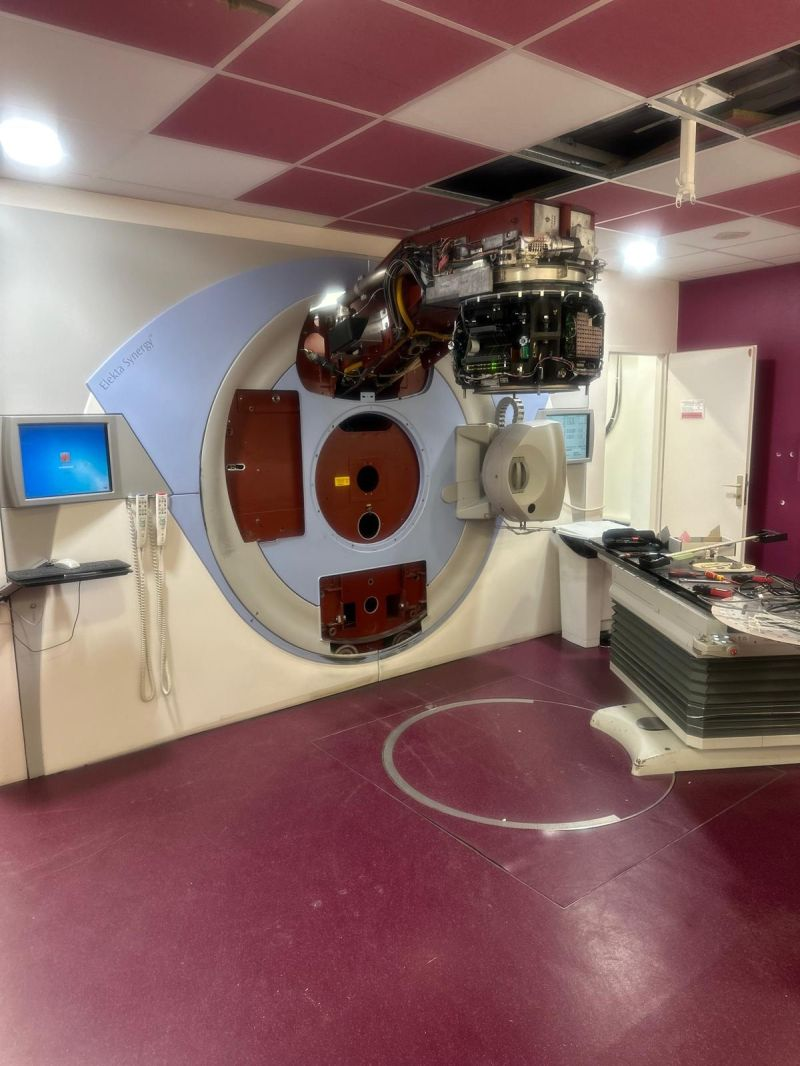 LINAC gantry with its outer covers removed — Dijon