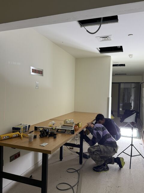 Work on assembling the control-area counter — Gaziantep