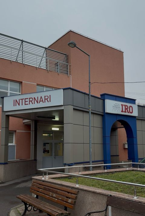 Exterior of the hospital building where the project took place — Iași